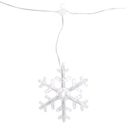 Aigostar - Αλυσίδα LED για εξωτερικούς χώρους 84xLED/8 λειτουργίες 1,2x1m IP44 ψυχρό λευκό με νιφάδες χιονιού