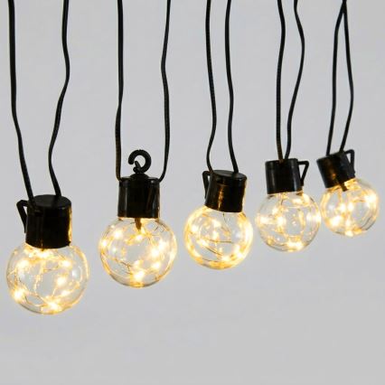 Aigostar - LED εξωτερική διακοσμητική γιρλάντα 80xLED/8 λειτουργίες 5m IP44 ζεστό λευκό