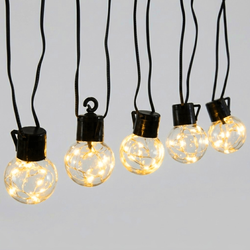 Aigostar - LED εξωτερική διακοσμητική γιρλάντα 80xLED/8 λειτουργίες 5m IP44 ζεστό λευκό