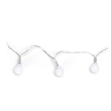Aigostar - Εξωτερική γιρλάντα LED 100xLED/3xAA/8 λειτουργιών 10,3 m IP44 ψυχρό λευκό
