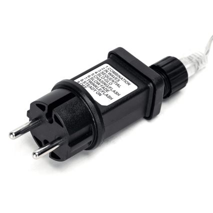 Aigostar - Εξωτερική γιρλάντα LED 200xLED/8 λειτουργίες 23m IP44 ψυχρό λευκό