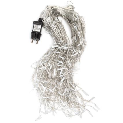 Aigostar - LED γιρλάντα εξωτερικού χώρου 300xLED/8 λειτουργίες 15x0,4 m IP44 ψυχρό λευκό