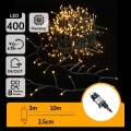 Aigostar - Εξωτερική γιρλάντα LED 400 LED/8 λειτουργίες 13 m IP44 θερμό λευκό