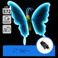 Aigostar - Εξωτερική διακόσμηση LED 372xLED 60 cm IP44 πεταλούδα/μπλε