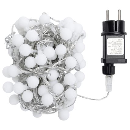 Aigostar - Εξωτερική διακοσμητική γιρλάντα LED 100xLED/8 λειτουργίες 10m IP44 ψυχρό λευκό