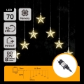 Aigostar - Εξωτερική χριστουγεννιάτικη γιρλάντα 70xLED/230V 1,2x1m IP44, θερμό λευκό, με φωτεινά αστέρια