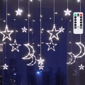 Aigostar - Εξωτερική χριστουγεννιάτικη γιρλάντα LED 120xLED/6W/230V/8 λειτουργίες 3x0,6m IP44 ψυχρό λευκό + με τηλεχειριστήριο