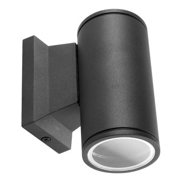 Aigostar - Εξωτερικό επιτοίχιο φωτιστικό 1xGU10/230V IP65 μαύρο στρογγυλό