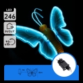 Aigostar - Εξωτερικό διακοσμητικό LED 246xLED/9W/230V 42 cm IP44 πεταλούδα/μπλε