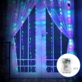 Aigostar - Εξωτερικό χριστουγεννιάτικο φωτιστικό LED 200xLED/8 λειτουργίες 3xAA 5x2m IP44 πολύχρωμο