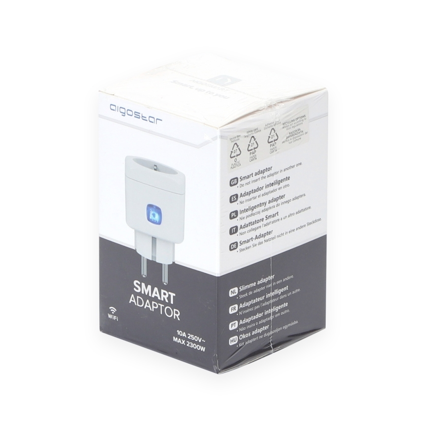 Aigostar - Έξυπνη πρίζα F 2300W Wi-Fi Tuya