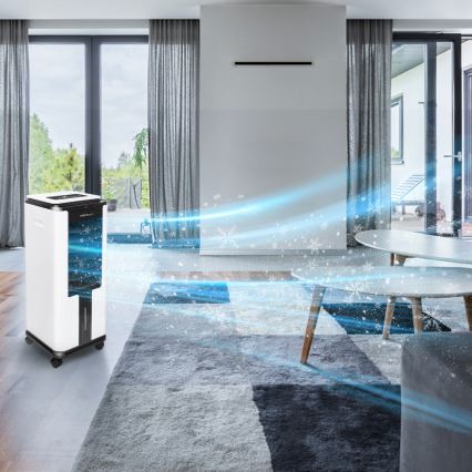 Aigostar - Έξυπνο κλιματιστικό air cooler 75W/230V Wi-Fi +  τηλεχειριστήριο