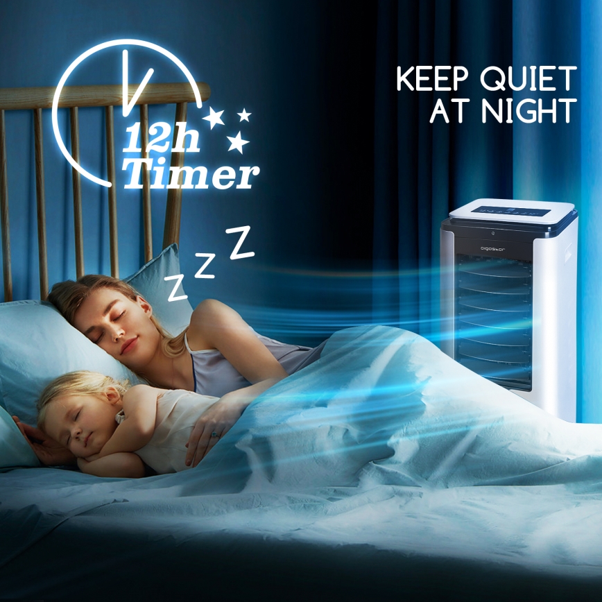 Aigostar - Έξυπνο κλιματιστικό air cooler 75W/230V Wi-Fi +  τηλεχειριστήριο
