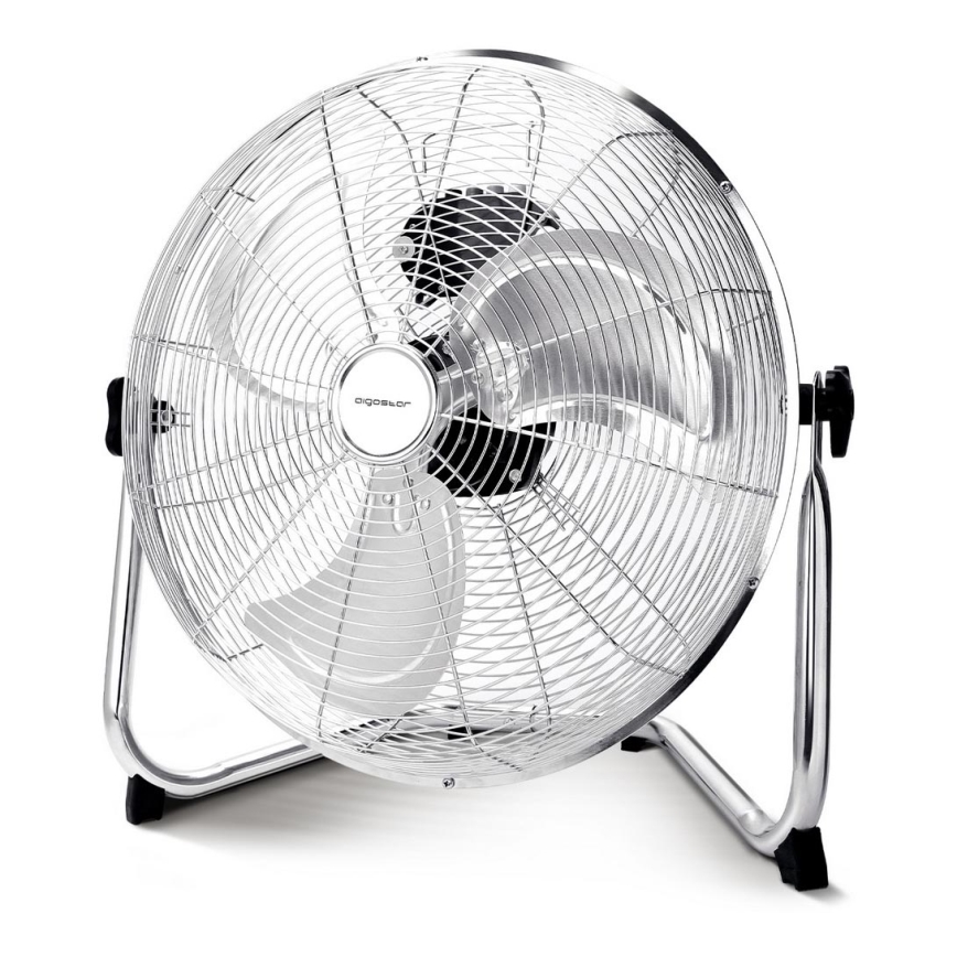 Aigostar - Ανεμιστήρας δαπέδου 60W/230V 44,5 cm γυαλιστερό χρώμιο