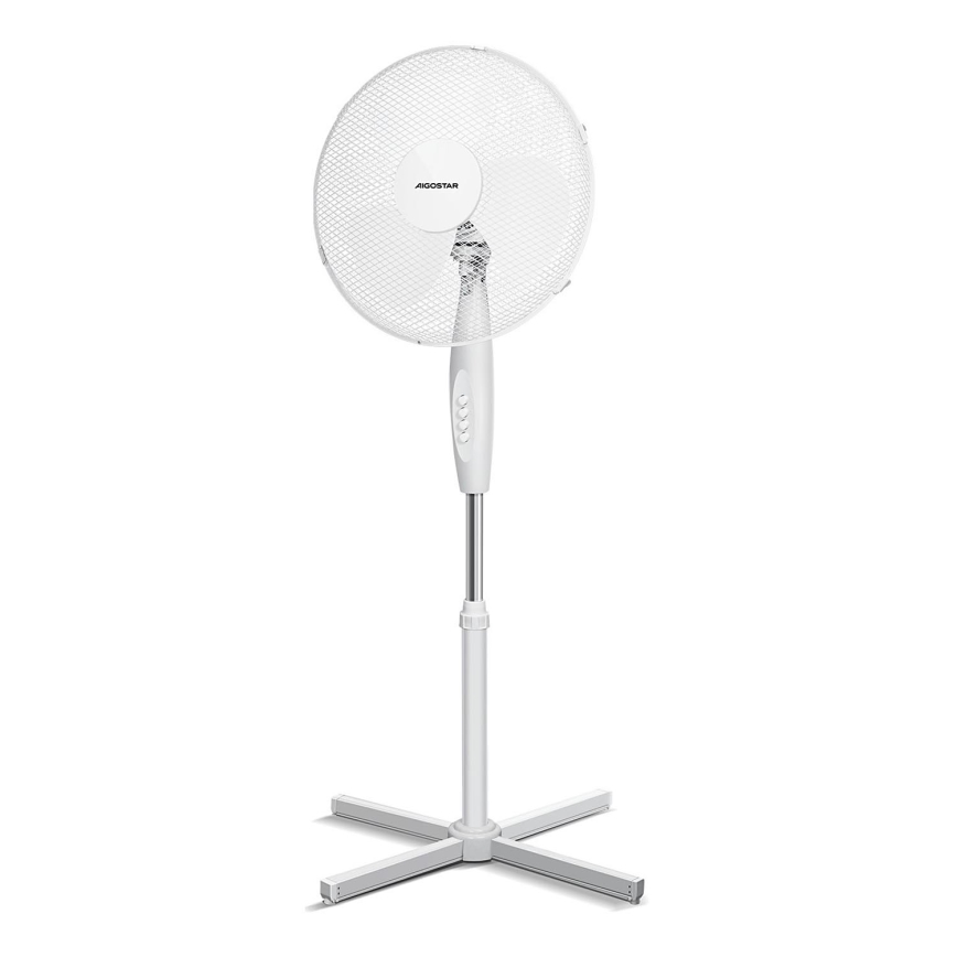 Aigostar - Ανεμιστήρας Ορθοστάτης 45W/230V 125 cm λευκό