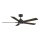 Aigostar - Ανεμιστήρας οροφής LED Dimmable LED/20W/230V 2700-6500K 132cm καφέ + τηλεχειριστήριο