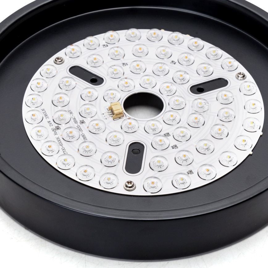 Aigostar - Ανεμιστήρας οροφής LED Dimmable LED/24W/230V 2700-6500K 165cm μαύρο + τηλεχειριστήριο