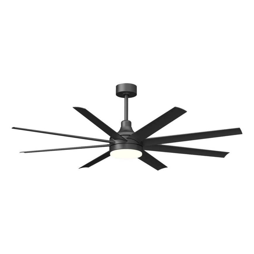 Aigostar - Ανεμιστήρας οροφής LED Dimmable LED/24W/230V 2700-6500K 165cm μαύρο + τηλεχειριστήριο