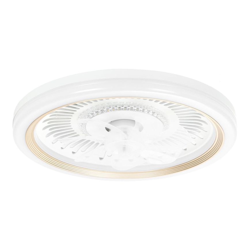 Aigostar - Ανεμιστήρας οροφής LED Dimmable LED/40W/230V 2700/4000/6500K διάμετρος 50 cm + τηλεχειριστήριο λευκό