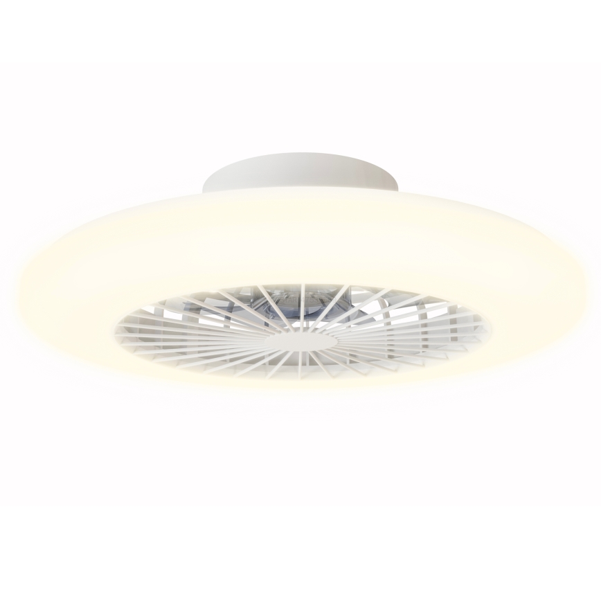 Aigostar - LED Φωτιστικό οροφής dimmable με ανεμιστήρα LED/40W/230V 2700-6500K διάμετρος 48,5 cm λευκό + τηλεχειριστήριο