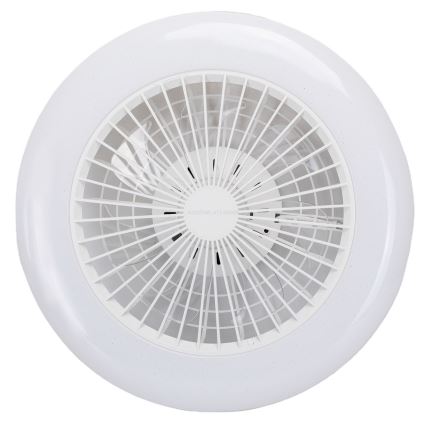 Aigostar - LED Φωτιστικό οροφής dimmable με ανεμιστήρα LED/40W/230V 2700-6500K διάμετρος 48,5 cm λευκό + τηλεχειριστήριο