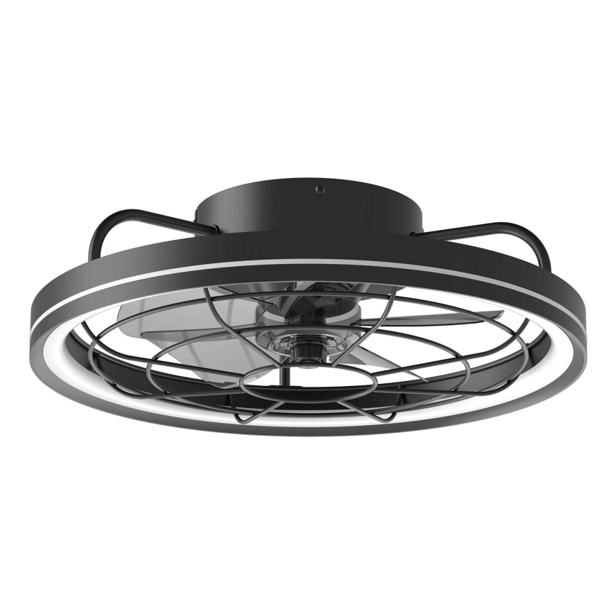 Aigostar - Ανεμιστήρας οροφής LED Dimmable LED/40W/230V 2700-6500K διάμετρος 48 cm + τηλεχειριστήριο μαύρο
