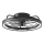 Aigostar - Ανεμιστήρας οροφής LED Dimmable LED/40W/230V 2700-6500K διάμετρος 48 cm + τηλεχειριστήριο μαύρο