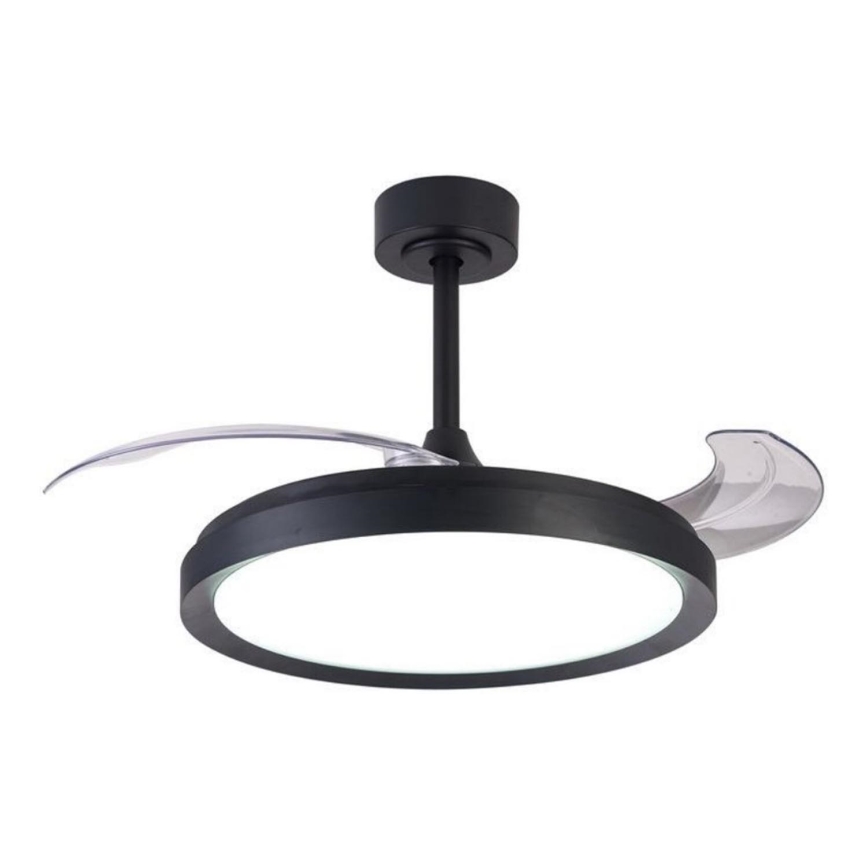 Aigostar - Ανεμιστήρας οροφής LED Dimmable LED/50W/230V 2700-6500K 106cm μαύρο + τηλεχειριστήριο