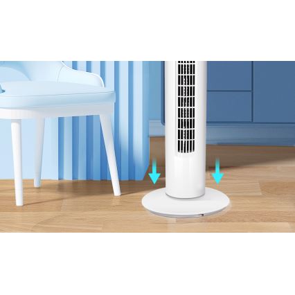 Aigostar - Ανεμιστήρας πύργος 45W/230V λευκό