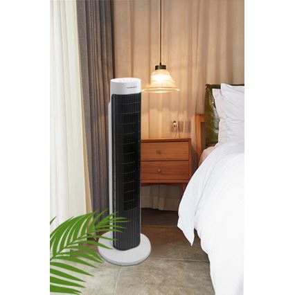 Aigostar - Ανεμιστήρας Πύργος 45W/230V μαύρο/λευκό