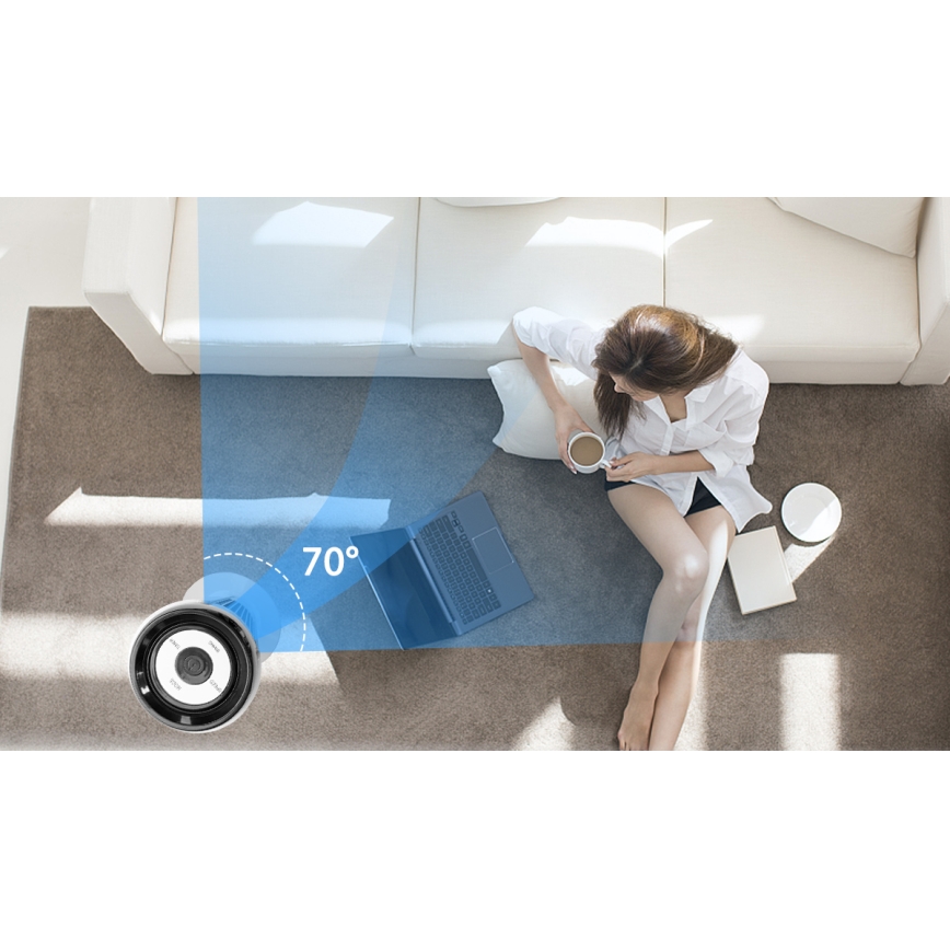 Aigostar - Ανεμιστήρας πύργος 50W/230V μαύρο/λευκό + τηλεχειριστήριο