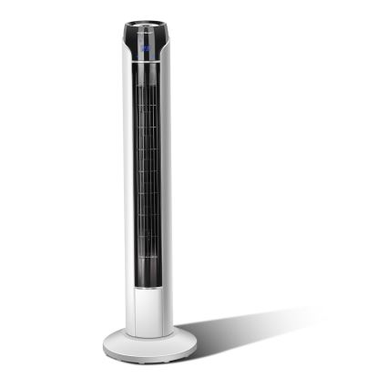 Aigostar - Ανεμιστήρας πύργος 50W/230V μαύρο/λευκό + τηλεχειριστήριο