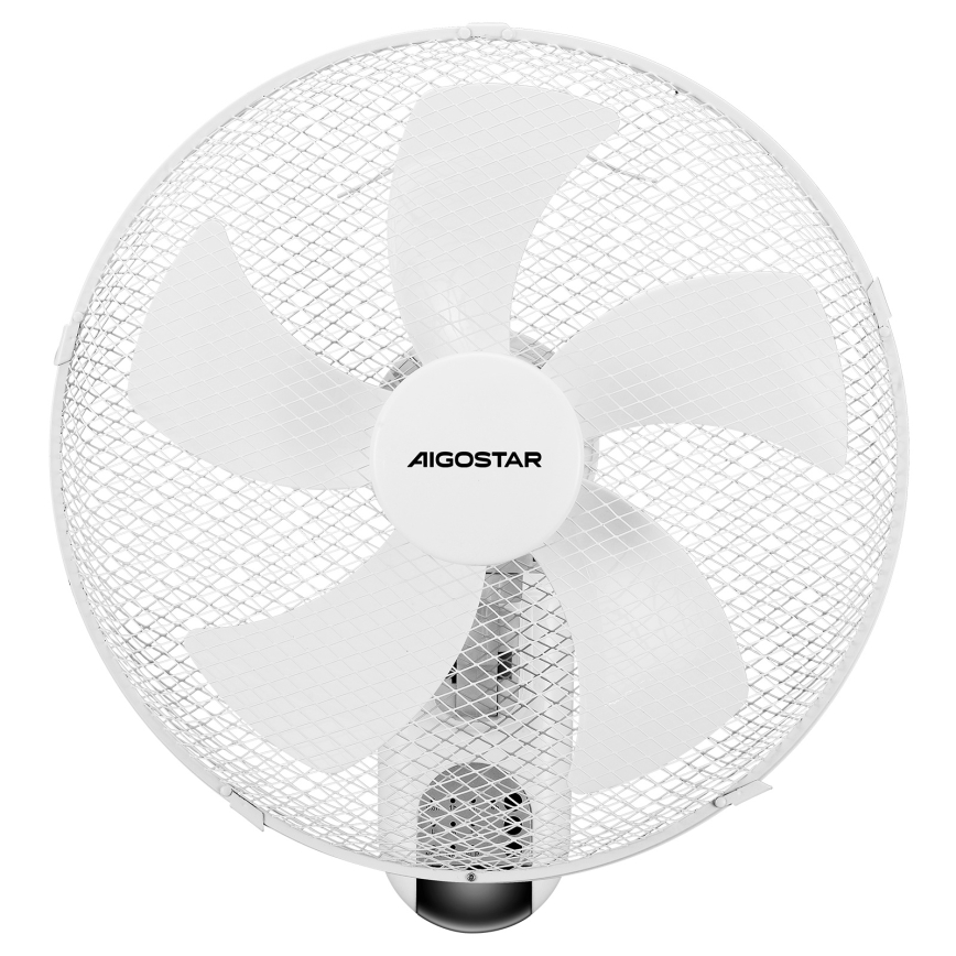Aigostar -  Ανεμιστήρας τοίχου 45W/230V λευκό + τηλεχειριστήριο