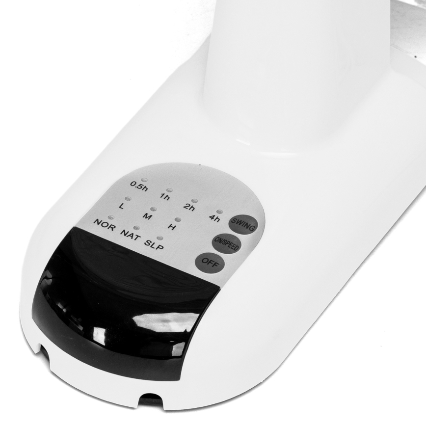 Aigostar -  Ανεμιστήρας τοίχου 45W/230V λευκό + τηλεχειριστήριο