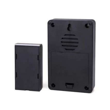 Aigostar - Ασύρματη κουδούνι 3xAA/12V IP44 μαύρο/χάλκινο