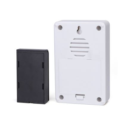 Aigostar - Ασύρματο κουδούνι 3xAA/12V IP44 μαύρο/λευκό
