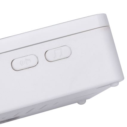 Aigostar - Ασύρματο κουδούνι 3xAA/12V IP44 μαύρο/λευκό