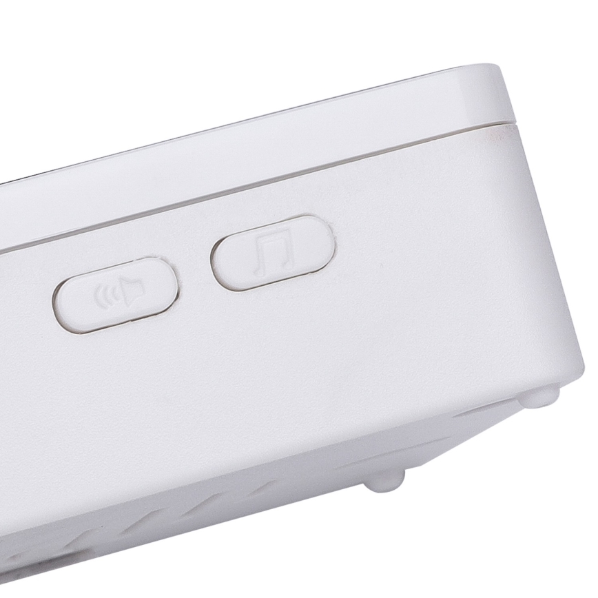 Aigostar - Ασύρματο κουδούνι 3xAA/12V IP44 μαύρο/λευκό