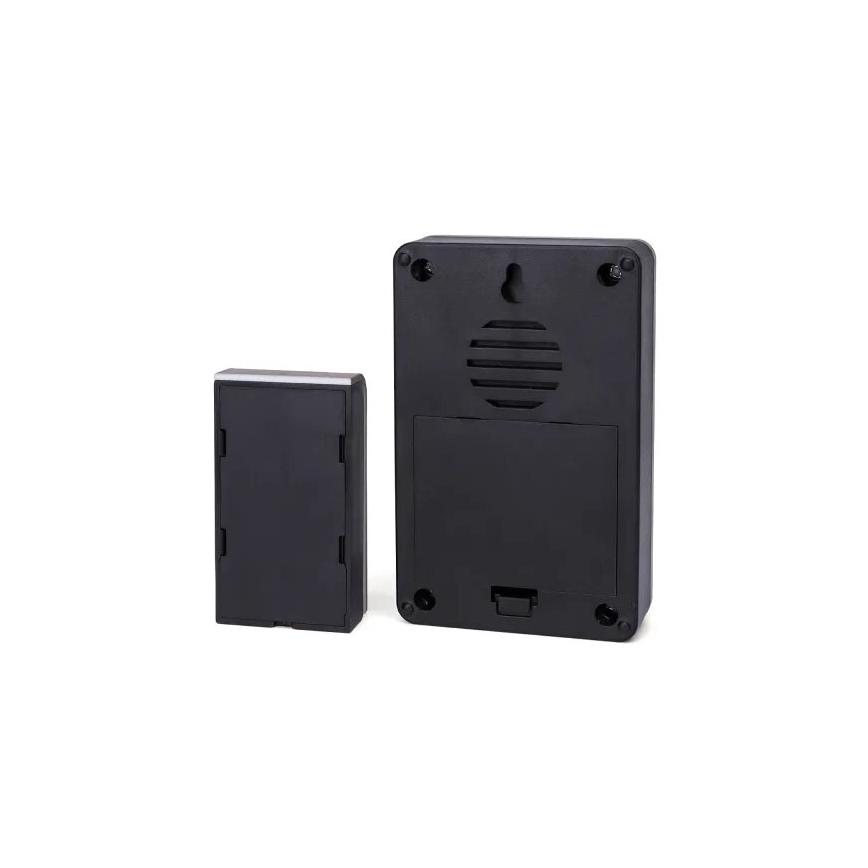 Aigostar - Ασύρματο κουδούνι 3xAA/12V IP44 μαύρο/χαλκός