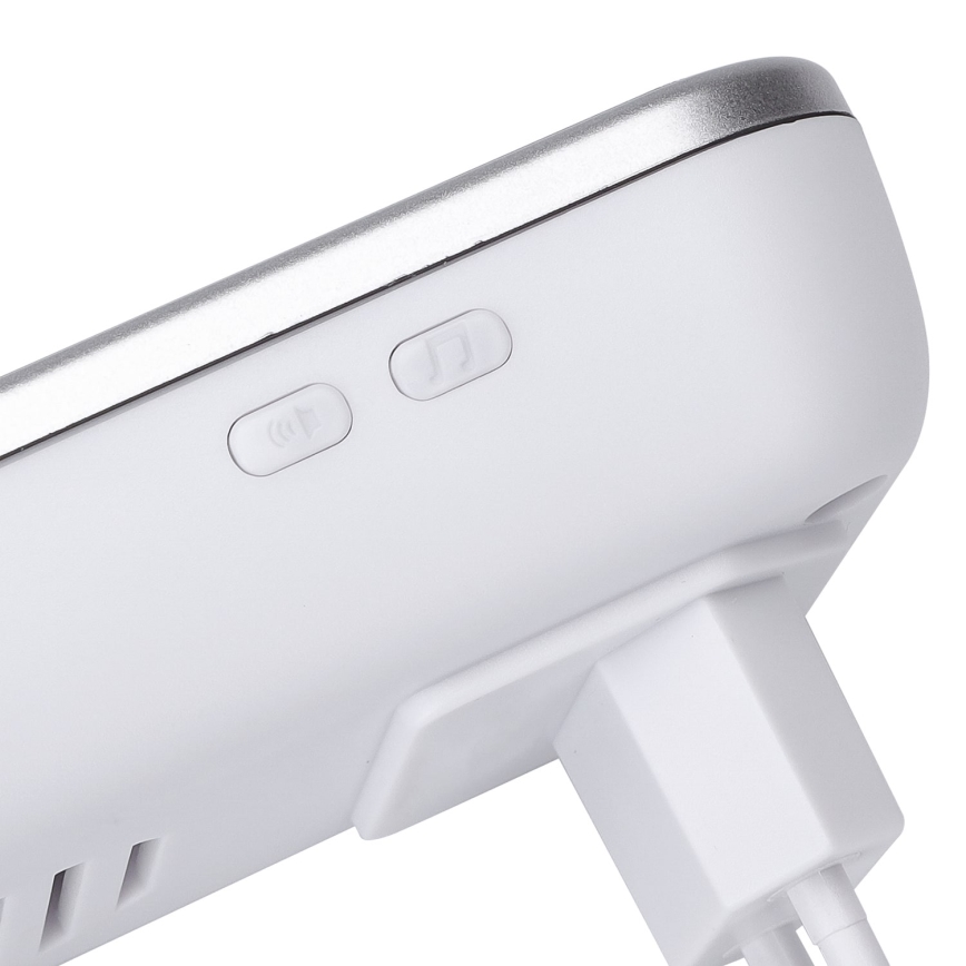 Aigostar - Ασύρματο κουδούνι πόρτας 230V/12V IP44 ασημί