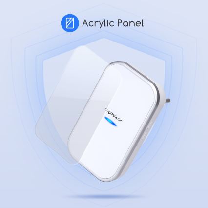 Aigostar - Ασύρματο κουδούνι πόρτας 230V/12V IP44 λευκό