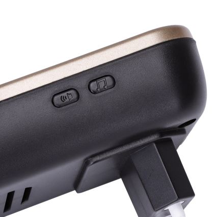 Aigostar - Ασύρματο κουδούνι πόρτας 230V/12V IP44 μαύρο
