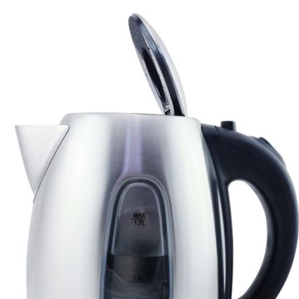 Aigostar - Βραστήρας 1,7 l 2200W/230V ματ χρώμιο/μαύρο