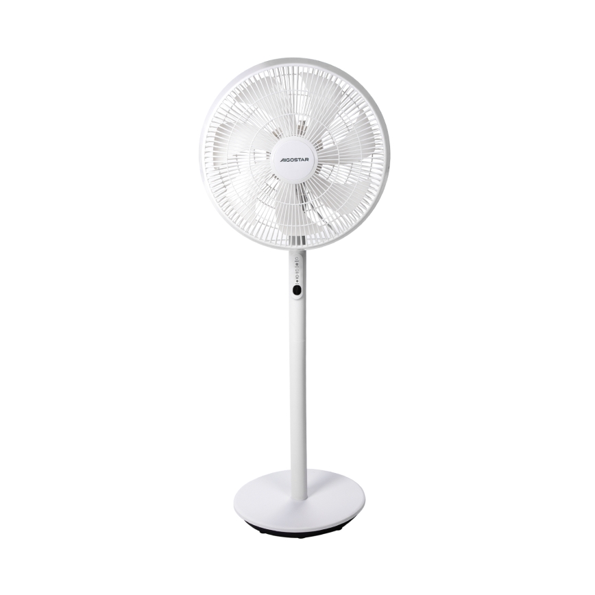 Aigostar - Βάση ανεμιστήρα 45W/230V λευκό + τηλεχειριστήριο