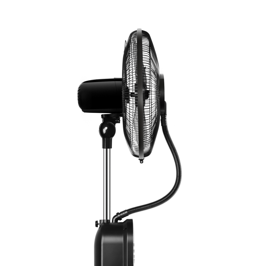 Aigostar - Βάση ανεμιστήρα με ένα mist effect 95W/230V μαύρο/γκρι + τηλεχειριστήριο