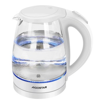 Aigostar - Βραστήρας 1,7l 2200W/230V λευκό