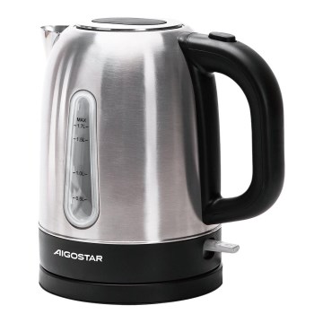 Aigostar - Βραστήρας 1,7l 2200W/230V ματ χρώμιο