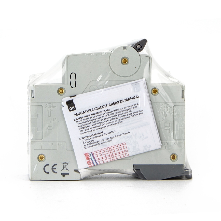Aigostar - Διφασικός αυτόματος διακόπτης 2P-50A-C 230-400V