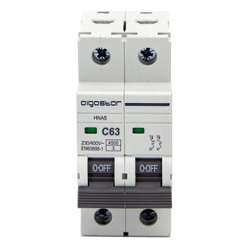 Aigostar - Διφασικός αυτόματος διακόπτης 2P-63A-C 230-400V