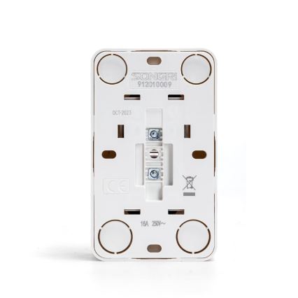 Aigostar - Διπλή επιτοίχια οικιακή πρίζα SCHUKO 250V λευκή